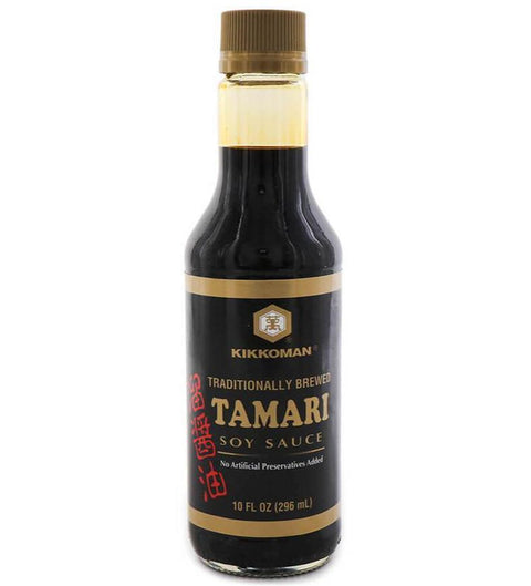 KIKKOMAN Traditionally Brewed Tamari Soy Sauce 10FL Oz (296 mL)