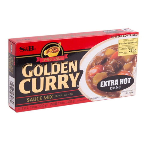 S&B Golden Curry Sauce Mix Extra Hot 7.8 Oz (220 g)