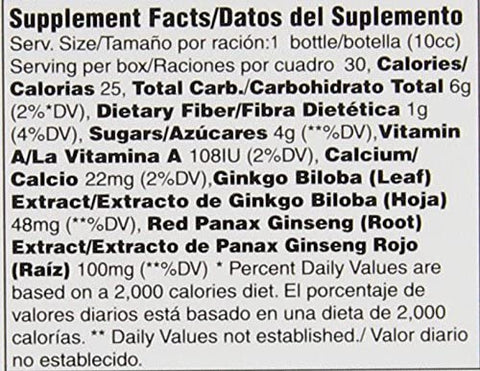 Prince of Peace Ginkgo Biloba & Red Panax Ginseng Extract 30 Bottles 10.2 FL Oz