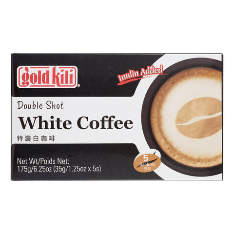 Gold Kili Double Shot White Coffee 5 Sachets 6.25 Oz (175 g) - 金麒麟特浓白咖啡 6.25 Oz - CoCo Island Mart