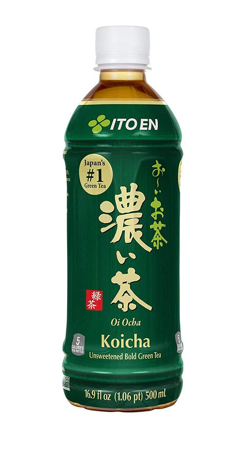 ITO EN Unsweetened Bold Green Tea | Oi Ocha Koicha 16.9 FL Oz (500 mL) - 浓茶绿茶 16.9 FL - CoCo Island Mart