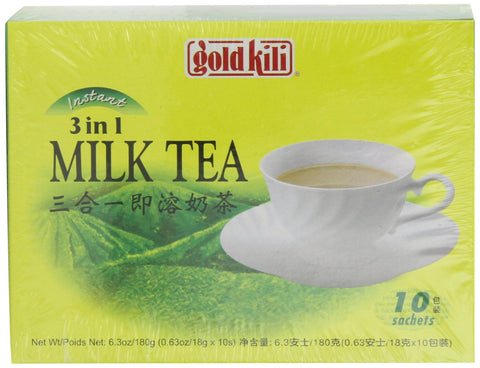 Gold Kili Instant 3 in 1 Milk Tea 10 sachets 6.3 Oz (180 g)