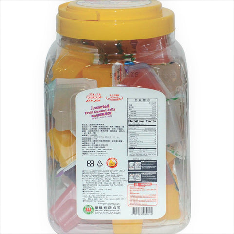JIN JIN Assorted Flavors Coconut Candy Jelly 52.9 Oz (1500 g)