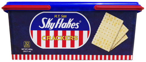 M.Y. San Sky Flakes Crackers 32 Packs 28.21 Oz (800 g) - CoCo Island Mart