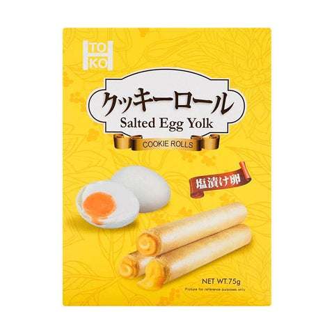 TOKO Salted Egg Yolk Cookie Rolls 75 g - CoCo Island Mart