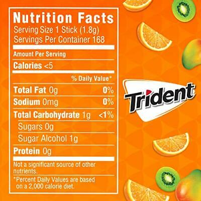 Trident Soft Gum Stick Tropical Twist Sugar Free Flavor