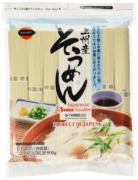 J-Basket Japanese Somen Ramen Noodles 28.21 Oz (800 g)