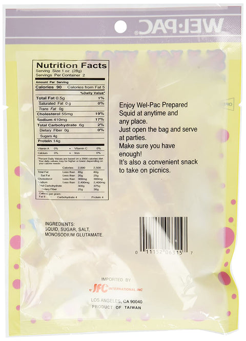 Wel-Pac Saki Ika Original Prepared Shredded Squid 2 Oz (56.7 g)