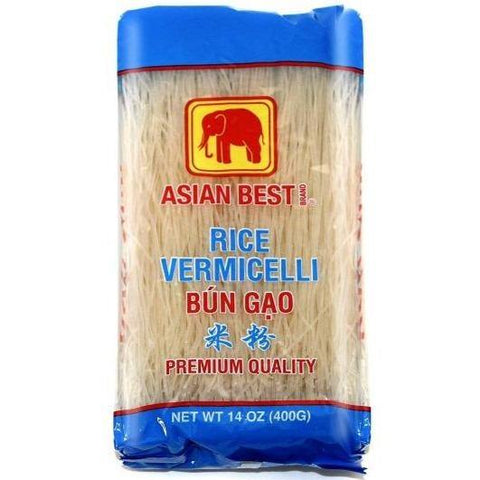 Asian Best Rice Vermicelli (Bun Gao) 14 Oz (400 g) - CoCo Island Mart