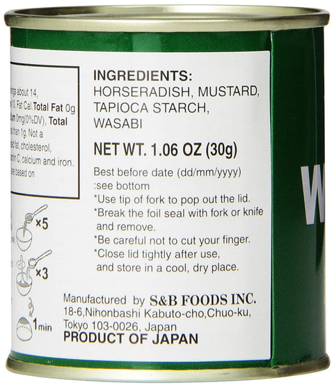 S&B Wasabi Powder 1.06 Oz (30 g)