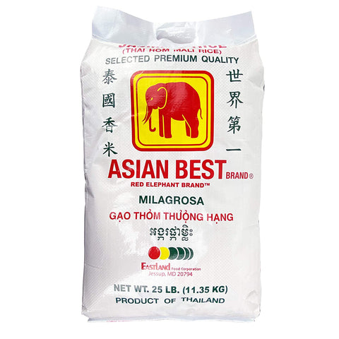 Asian Best Thai Premium Selected Jasmine Rice 25LB (2.27 Kg)