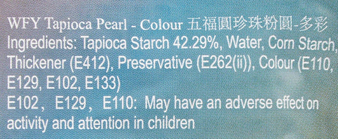 WuFuYuan Color Tapioca Pearl 8.8 Oz (250 g)