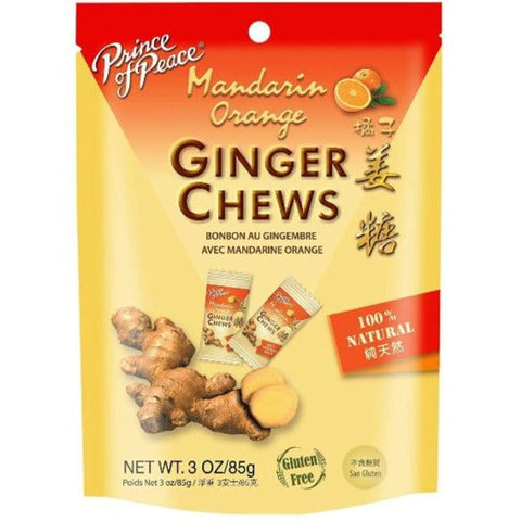 Prince of Peace Ginger Candy (Chews) with Mandarin Orange 4 Oz (113 g)