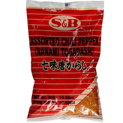 S&B 7 Assorted Chili Pepper | Pepper Spice Mix (Nanami / Shichimi Togarashi) 10.58 Oz (300 g)