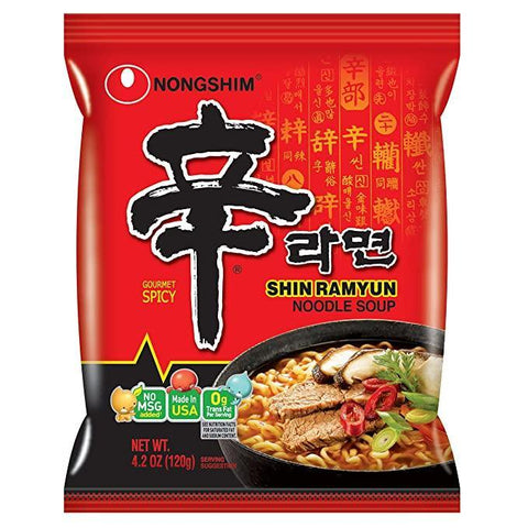 Nongshim Shin Ramyun Ramen Noodle Soup Spicy Flavor 4.2 Oz (120 g) - CoCo Island Mart