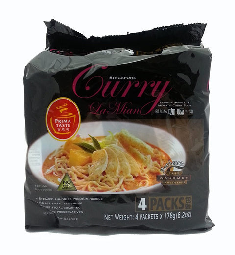Prima Taste Singapore Curry La Mian Noodles Soup 6.2 Oz (178 g)