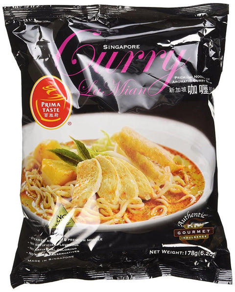 Prima Taste Singapore Curry La Mian Noodles Soup 6.2 Oz (178 g)