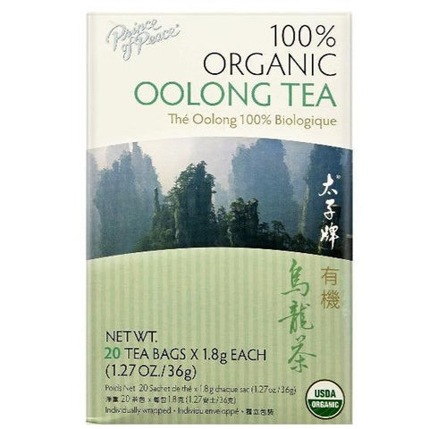 Prince Of Peace Organic Oolong Tea 20 Tea Bags X 1.8 g (1.27 Oz/36 g)