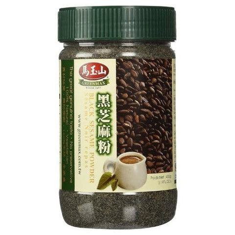Greenmax Black Sesame Powder 14 Oz (400 g) Jar