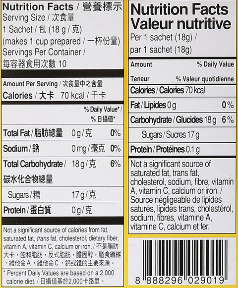 Gold Kili Instant Honey Chrysanthemum Tea 10 Sachets 6.3 Oz (180 g) - 金麒麟即溶蜂蜜菊花晶6.3 Oz - CoCo Island Mart