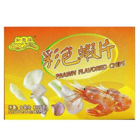 Yu Yee Prawn Flavored Chips (Colored Shrimp Chips) 8 Oz (227g)