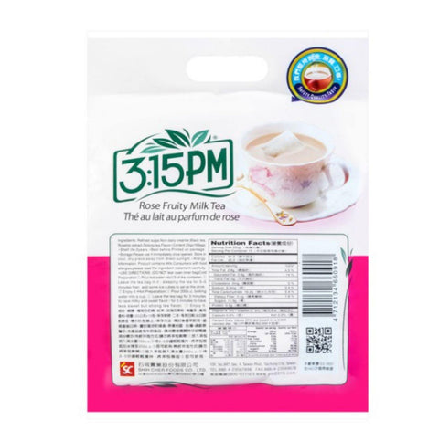 3:15PM Instant Rose Fruity Milk Tea 15 sachets 10.58 Oz (300 g) - 3点一刻玫瑰花果奶茶 - CoCo Island Mart
