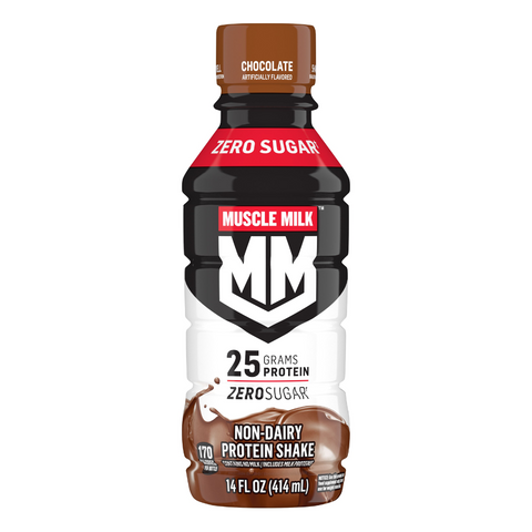 Muscle Milk Non-dairy Protein Shake Chocolate Flavor 14 FL Oz (414 mL)