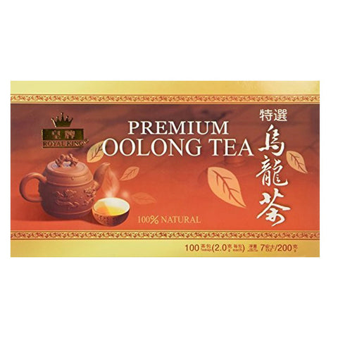 Royal King Premium Oolong Tea 100% Natural 100 Tea Bags 7 Oz (200 g)