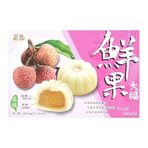 Royal Family Fruit Mochi Lychee Flavor 7.4 Oz (210 g) - 皇族鲜果大福荔枝味 210 g - CoCo Island Mart