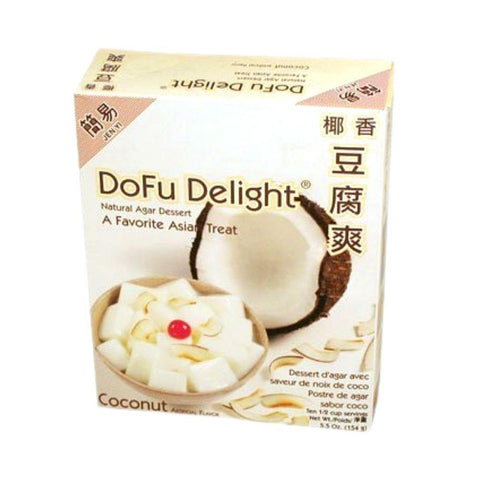 Jenyi Dofu Delight Instant Coconut Flavored Agar Tofu Mix Dessert | Chinese Pudding 5 Oz (140 g) - CoCo Island Mart