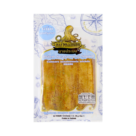 Nai Pramong Dried Squid Seasoning Flavor 30 g
