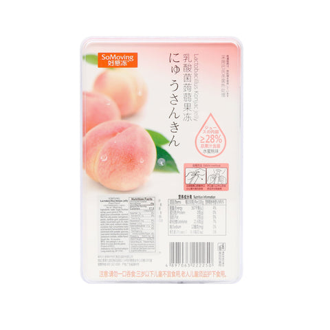 So Moving Lactobacillus Konjac Jelly Peach Flavor 5.6 Oz (160 g)