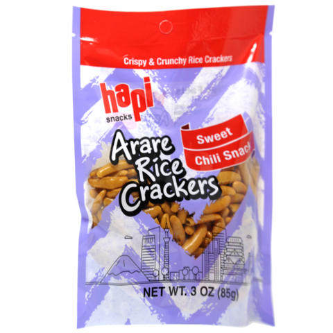 Hapi Arare Rice Crackers Sweet Chili Snack 3 Oz (85 g)