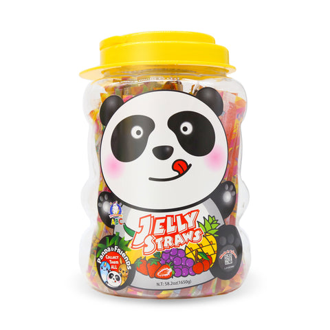 ABC Jelly Straws Panda Assorted Jar 58.2 Oz (1650 g)