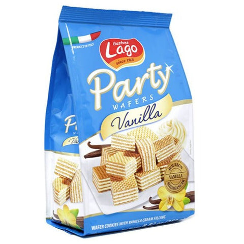 Gastone Lago Party Italian Vanilla Sweet Wafers | Vanilla Biscuits 8.82 Oz (250 g)