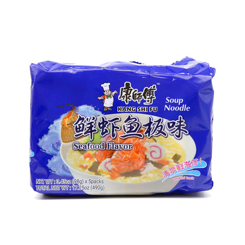 KangShiFu Artifcial Seafood Soup Noodles 5 Packs 17.6 Oz (500 g)