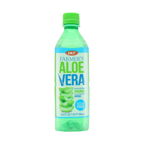 OKF farmer's Aloe Vera Original Flavor Sugar Free 16.9 Fl Oz (500 mL)