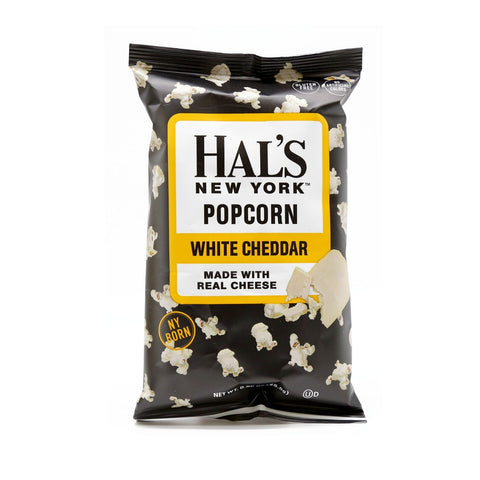 Hal's New York Popcorn White Cheddar Flavor 0.90 Oz (25.5 g)