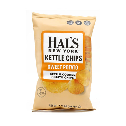 Hal's New York Kettle Cooked Potato Chips Sweet Potato Flavor 2 Oz (56.7 g)
