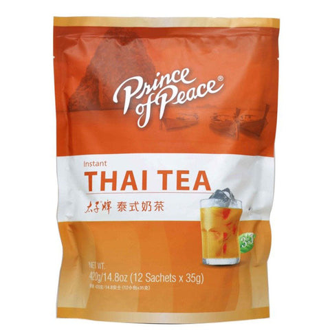 Prince Of Peace Instant 3 in 1 Thai Tea 14.8 Oz (420 g) 12 Sachets