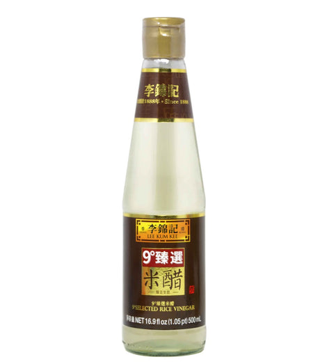 LEE KUM KEE 9 Degree Selected Rice Vinegar 16.9 FL Oz (500 mL)
