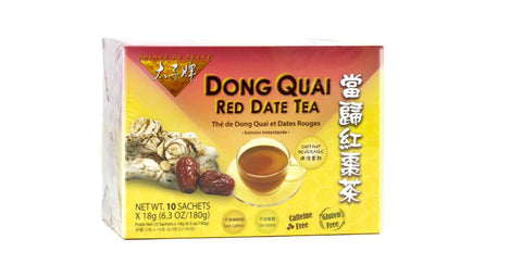 Prince of Peace Dong Quai Red Date Tea 10 Sachets 6.3 Oz (180 g) - 美国太子牌 速溶滋补养颜当归红枣茶 10包入