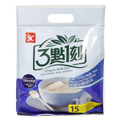 3:15PM Earl Grey Instant Taiwanese Milk Tea 3点一刻经典伯爵奶茶15 Bags 10.58 Oz (300 g) - CoCo Island Mart