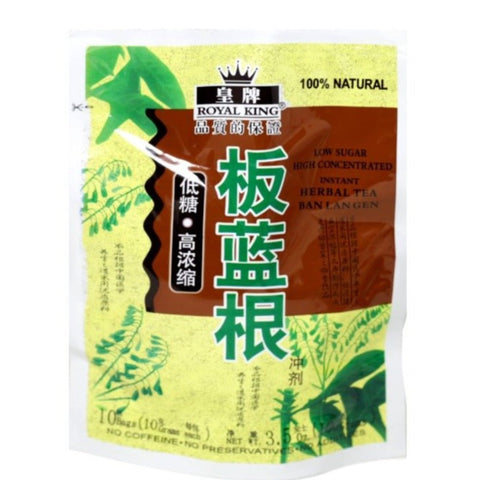 Royal King 100% Natural Low Sugar Instant Herbal Tea 3.5 Oz (100 g) - 皇牌低糖板蓝根茶