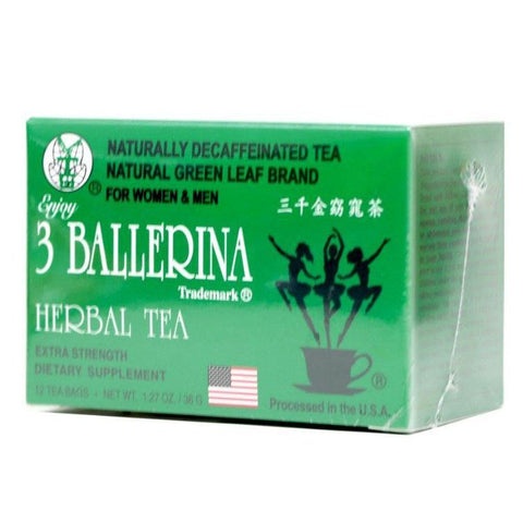 3 BALLERINA Extra Strength Dietary Herbal Tea 12 Bags 1.27 Oz (36 g) - CoCo Island Mart