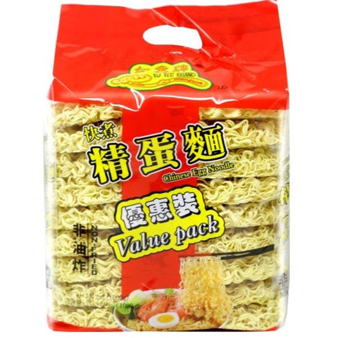 Yu Yee Brand Dry Chinese Egg Ramen Noodles Value Pack 35.2 Oz (1000 g) - 如意牌快煮精蛋面
