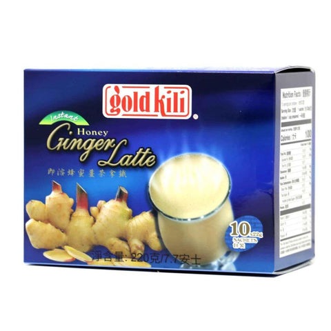 Gold Kili Honey Ginger Latte 10 Sachets 7.7 Oz (220 g) -  金麒麟即溶蜂蜜姜茶拿铁7.7Oz - CoCo Island Mart