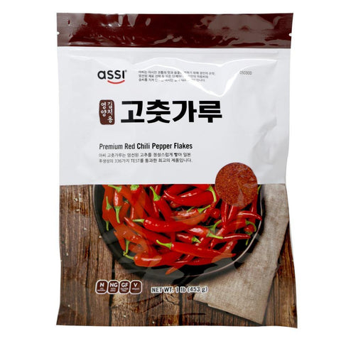 Assi Red Chili Pepper Flakes 1LB, Kimchi (453 g) - CoCo Island Mart