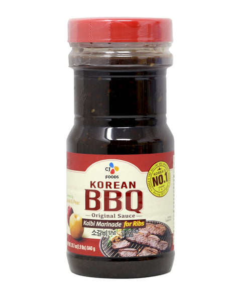CJ Foods Korean BBQ Kalbi Marinade for Ribs Original Sauce 29.7 Oz (1.9LBS) 840 g