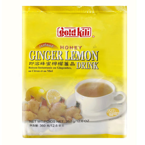 Gold Kili Instant Honey Ginger Lemon Tea 20 Sachets 12.6 Oz (360 g)